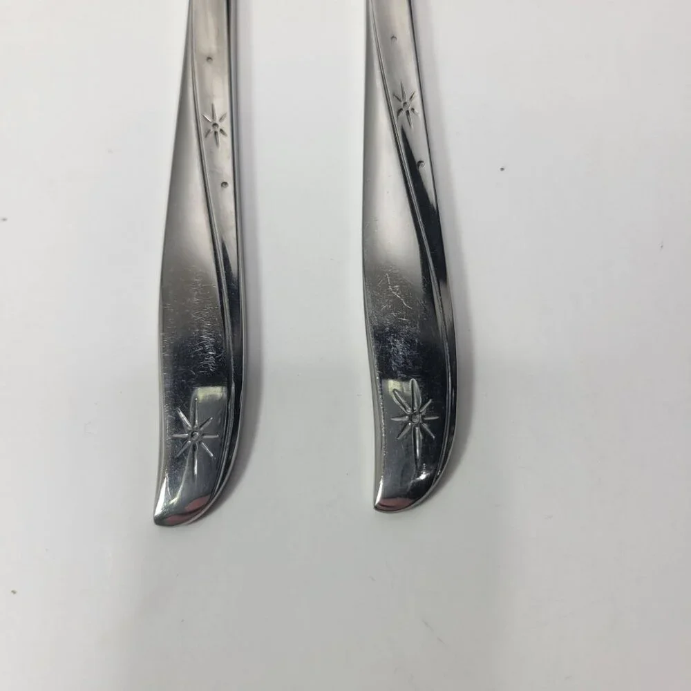 Oneida Community Stainless Flatware Twin Star Set of 2 Butter Spreaders